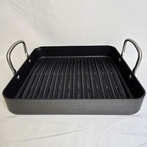 Technique Hard-Anodized Nonstick Outdoor Barbecue Grill Pan, 11"